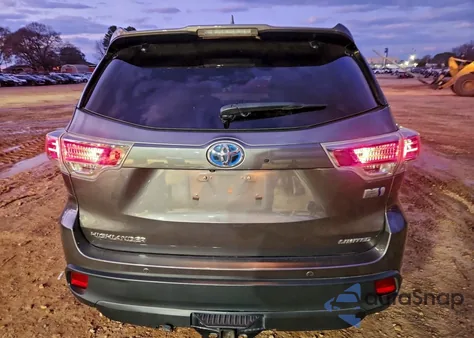 2016 Toyota Highlander Hybrid Limited z USA, uszkodzony, nr VIN 5TDDCRFH7GS014592